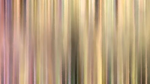 Abstrakte senkrechte Schlieren in Rosa, Beige und Olivgrün, weich verwischt.