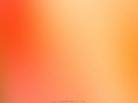 Weicher Farbverlauf von kräftigem Rotorange links oben zu hellem Pfirsich und Gelb rechts oben und unten.