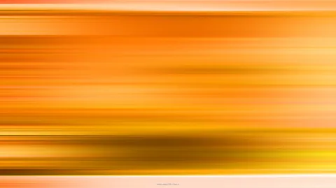 Abstrakte horizontale Streifen in Orange, Gelb und Gold, die unscharf ineinander verlaufen, mit dunkleren Bändern im unteren Drittel.