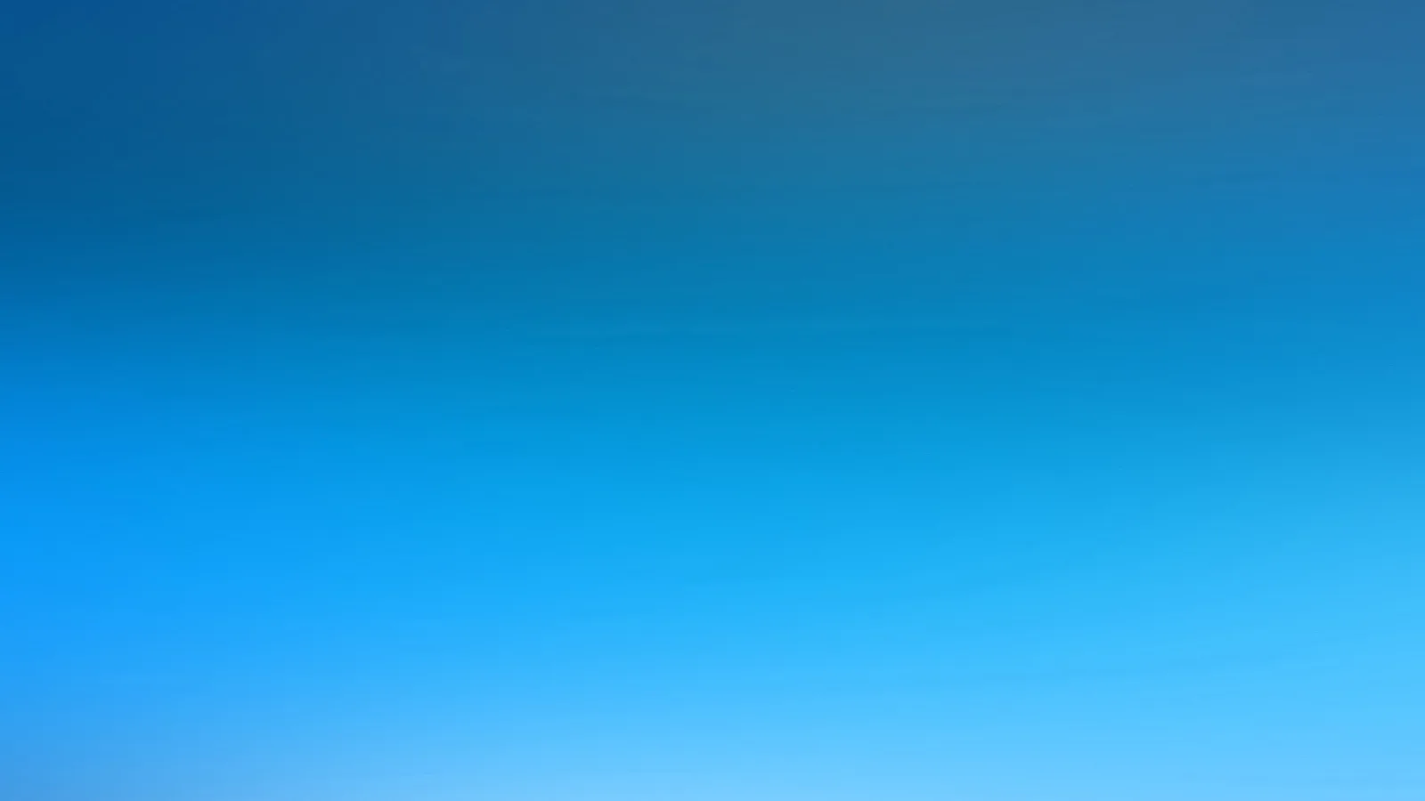 Weich verlaufender Farbverlauf von dunklem Blau oben zu hellem Hellblau unten, mit feinen horizontalen Streifen.
