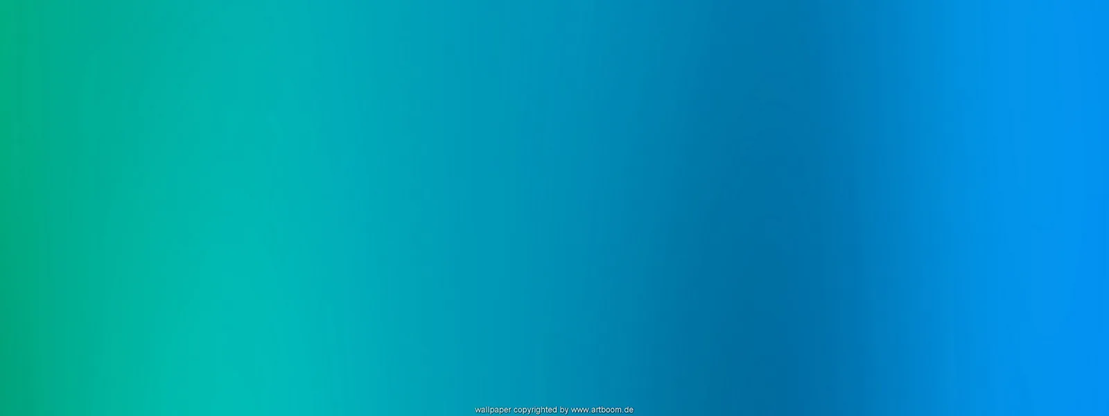 Horizontaler Farbverlauf von Grün über Türkis und Blau bis zu hellem Azurblau, mit kleiner Copyright-Zeile am unteren Rand.