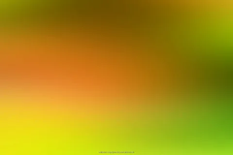 Weich verwischter Farbverlauf von Orange über Gelb bis Grün, oben dunkler Olivton, unten leuchtendes Gelbgrün.