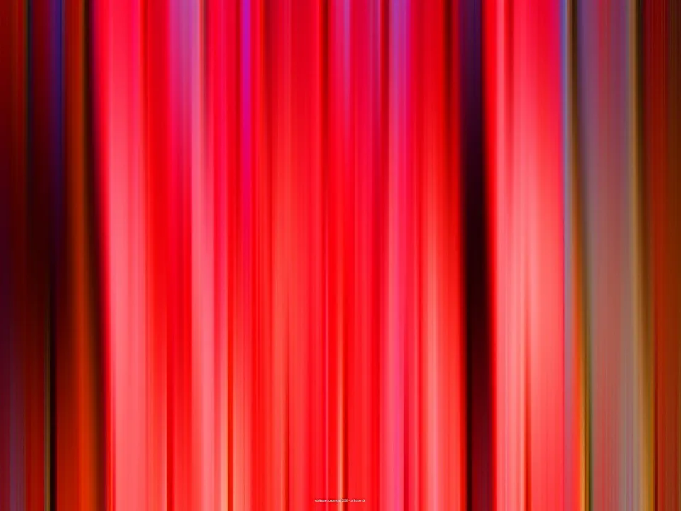 Abstrakte Komposition aus vertikalen, verschwommenen Streifen in Rot, Pink, Orange und vereinzelt Violett und Dunkelbraun, die von oben nach unten verlaufen.