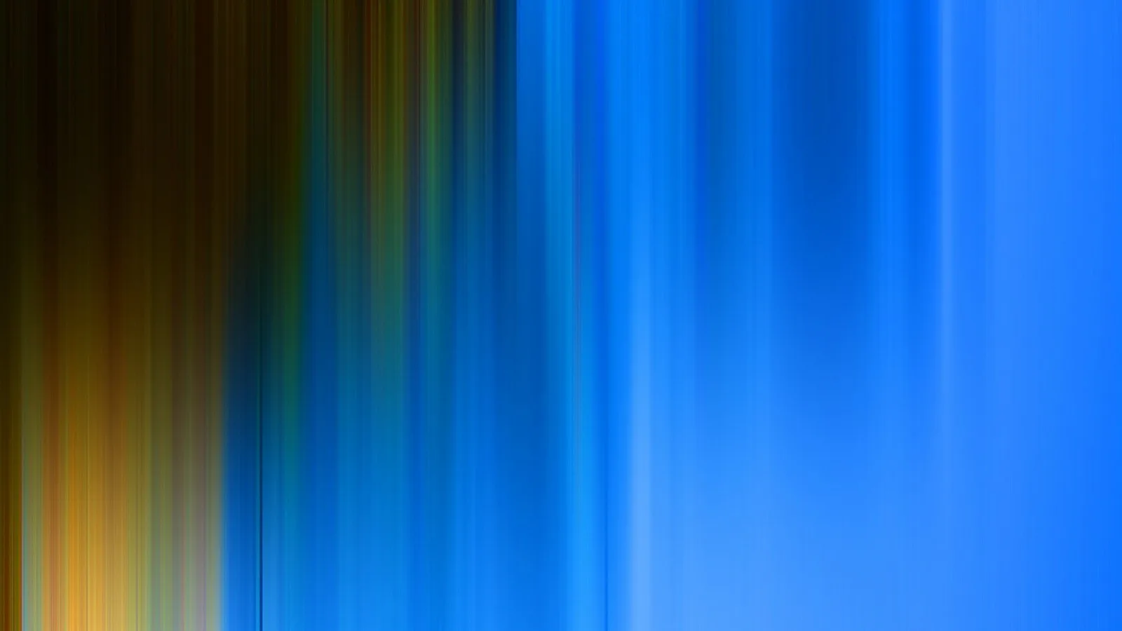 Vertikal verwischte Farbstreifen, links dunkel gold-braun, rechts leuchtend blau