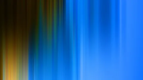 Vertikal verwischte Farbstreifen, links dunkel gold-braun, rechts leuchtend blau