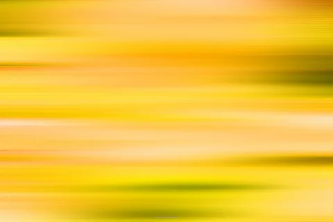 Horizontal verwischte Streifen in Gelb, Orange und Ockertönen mit dunkleren grünlichen Schlieren