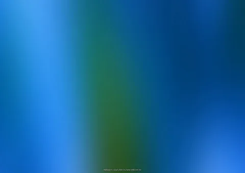 Abstrakter Farbverlauf in Blau und Grün mit weichen, vertikalen Streifen und einem grünen Band in der Mitte.