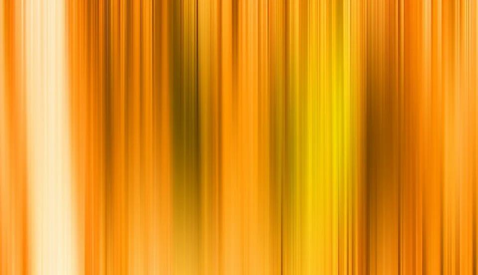 Abstrakte vertikale Streifen in Orange, Gelb und Cremeweiß, die von links nach rechts ineinander übergehen.