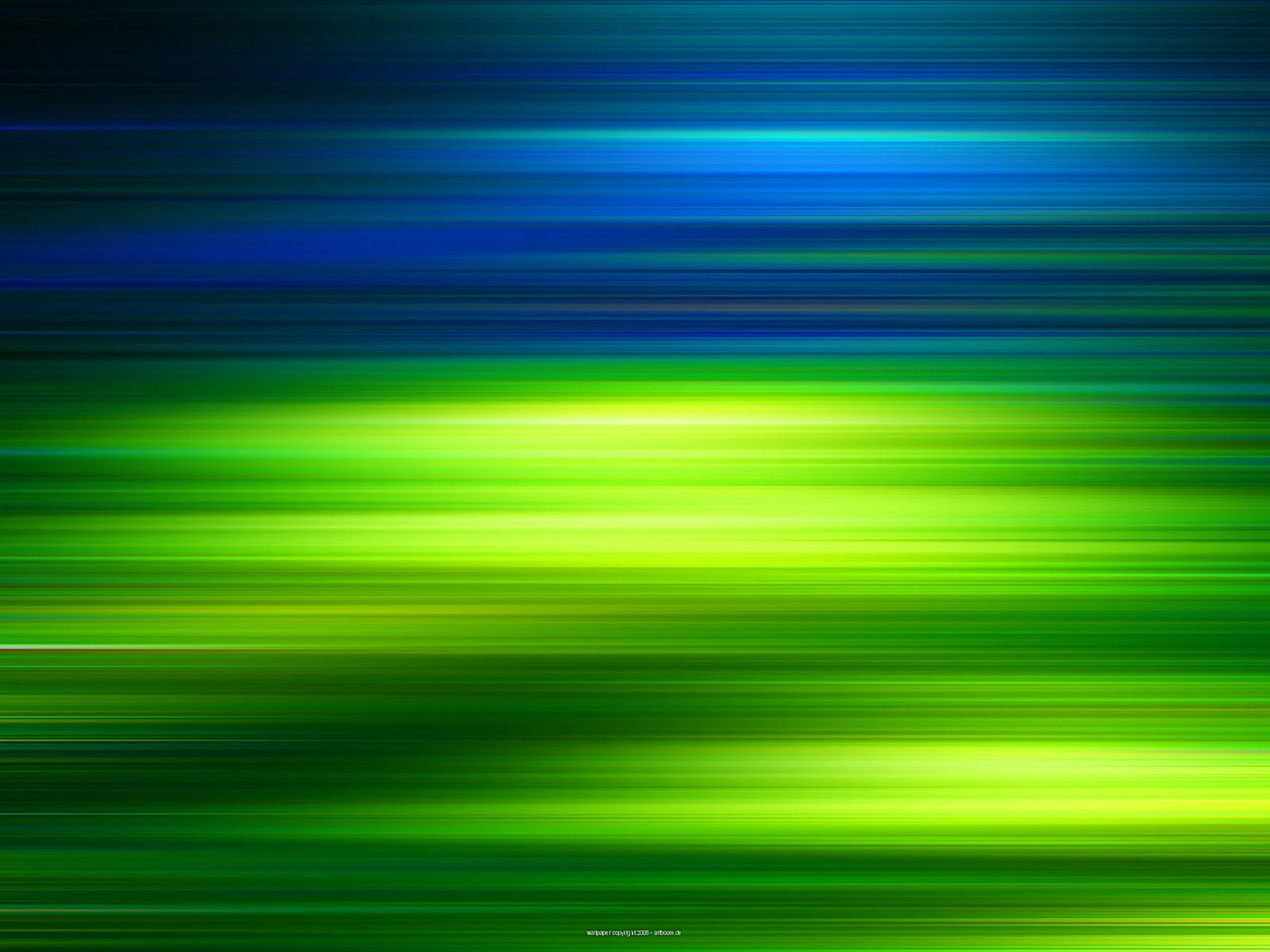Abstrakte horizontale Streifen in Blau oben und leuchtendem Grün unten, verwischt wie bei einer Bewegungsunschärfe.