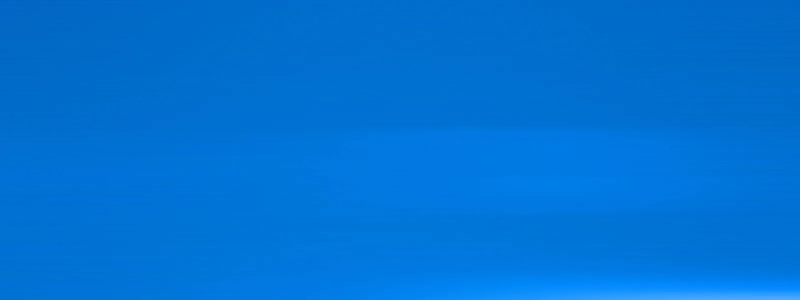 Gleichmäßiger blauer Verlauf mit hellerem Streifen am unteren Rand, ohne erkennbare Motive.