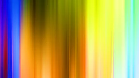 Abstrakter Hintergrund aus senkrechten, verwischten Farbstreifen: links Blau und Violett, in der Mitte Orange und Ocker, rechts Gelb und Grün.