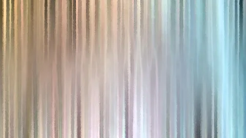 Abstraktes Muster aus vertikalen, weich verschwimmenden Streifen in Beige, Rosa, Grau und Blaugrün.