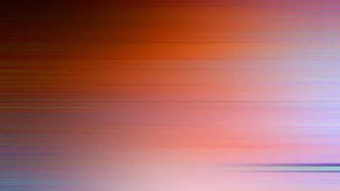 Abstrakter Verlauf von dunklem Braunrot links über Orange bis zu hellem Rosa und Lavendel rechts, durchzogen von feinen horizontalen Schlieren.