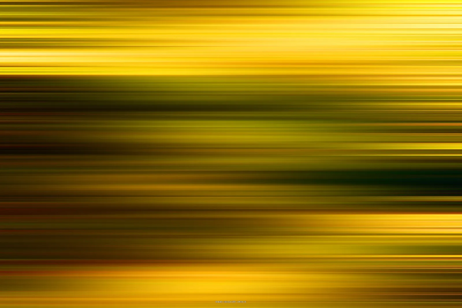 Abstrakte horizontale Streifen aus Gelb, Gold und dunklem Olivgrün, die in Bewegungsunschärfe ineinander übergehen.
