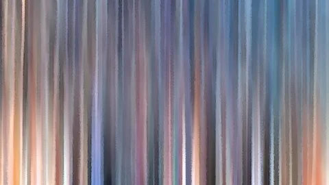 Abstrakte senkrechte Streifen in Blau, Violett, Rosa und Orange, weich verwischt.
