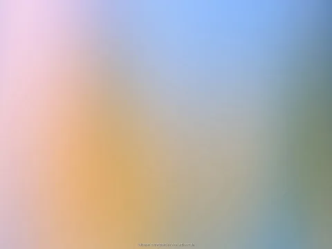 Unscharfer Farbverlauf mit Rosa links oben, Blau oben rechts, Orange in der Bildmitte links und Grüntönen am rechten Rand.