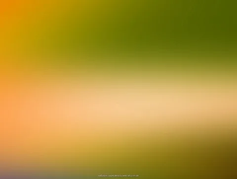 Unscharfer Farbverlauf von Orange oben links über Grün im oberen Bereich bis zu hellem Beige in der Mitte und Olivbraun unten.
