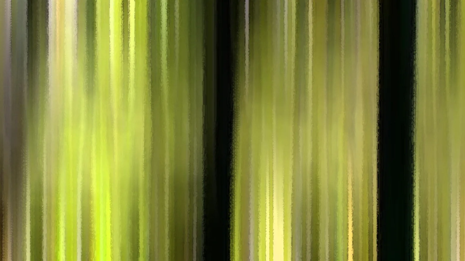 Abstrakte vertikale Streifen in Grün, Gelb und Schwarz.