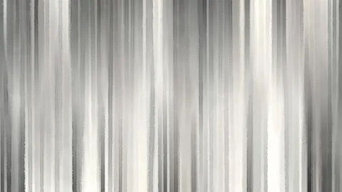 Abstraktes Bild aus senkrechten grauen und weißen Streifen mit weichen, pinselartigen Übergängen.