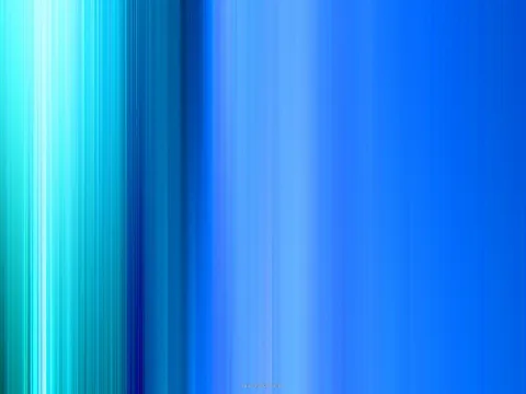 Abstraktes Bild aus vertikalen Streifen in Blau und Türkis, links heller und leuchtender, nach rechts dunkler werdend.