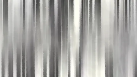 Abstraktes Bild aus vertikalen grauen, schwarzen und weißen Schlieren mit malerischer Textur