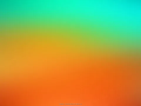 Weicher Farbverlauf von türkisem Cyan oben rechts über Grün und Gelb bis zu kräftigem Orange unten, ohne erkennbare Motive.