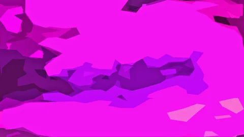 Abstrakte Fläche aus magentafarbenen und violetten Polygonen, in der Bildmitte dunkler.