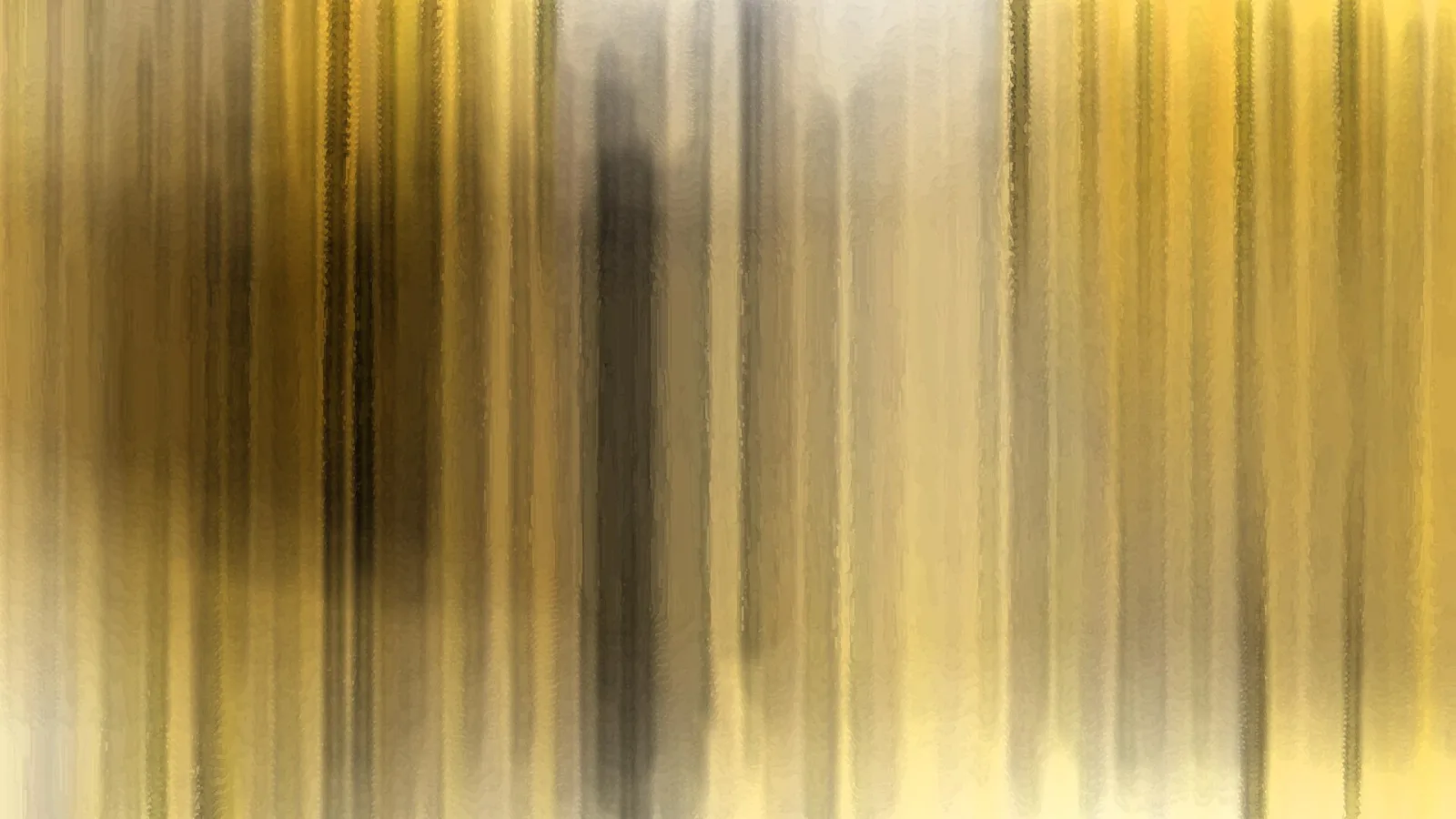 Abstrakte vertikale Streifen in Gold, Gelb und Grau, mit einem dunklen Band etwas links der Bildmitte.