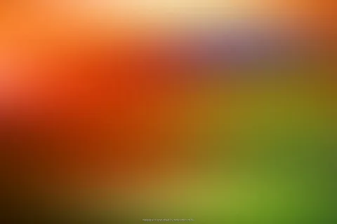 Unscharfer Farbverlauf von Orange und Rot über Braun bis zu Grün, oben rechts ein blasser violetter Schimmer.