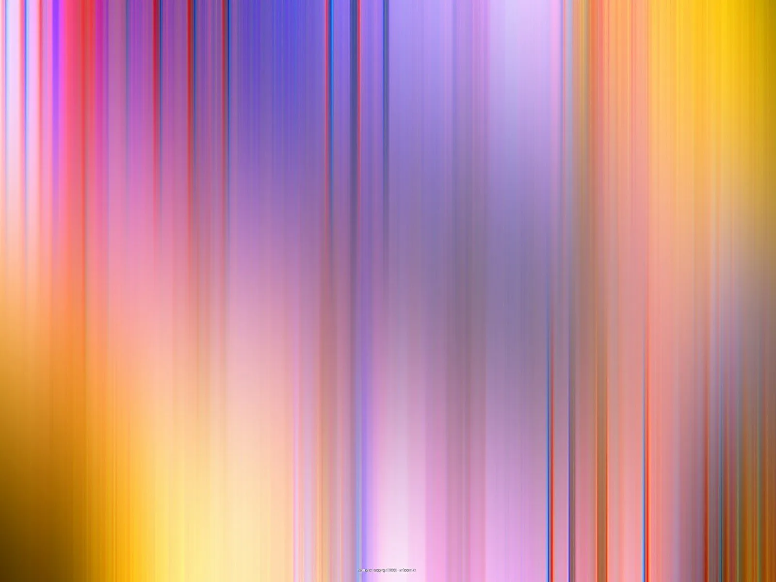 Abstrakte, vertikal verwischte Streifen in Violett, Pink, Rot, Gelb und Orange, die von links nach rechts ineinander übergehen.
