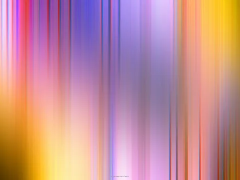 Abstrakte, vertikal verwischte Streifen in Violett, Pink, Rot, Gelb und Orange, die von links nach rechts ineinander übergehen.