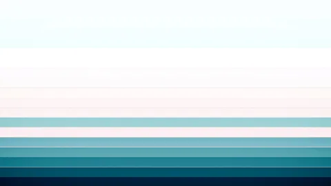 Horizontale Streifen laufen von hellem Weiß über Rosa und Türkis bis zu dunklem Marineblau, von oben nach unten dunkler werdend.