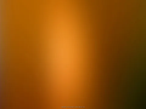 Weich verlaufende Farbfläche in Orange, im Zentrum heller, zu den Rändern hin dunkler bis braun und olivgrün werdend.