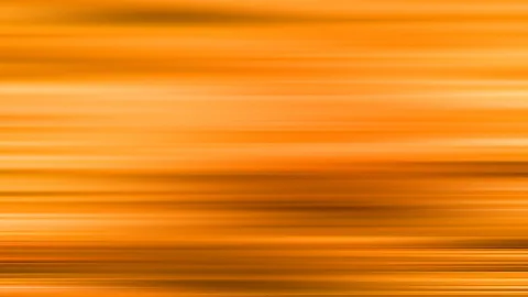 Horizontal verwischte Streifen in Orange- und Gelbtönen, dunklere Bänder im unteren Drittel.