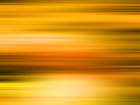 Abstrakte Komposition aus horizontalen, weich verwischten Streifen in Gelb, Orange und Ocker, die ineinander übergehen.