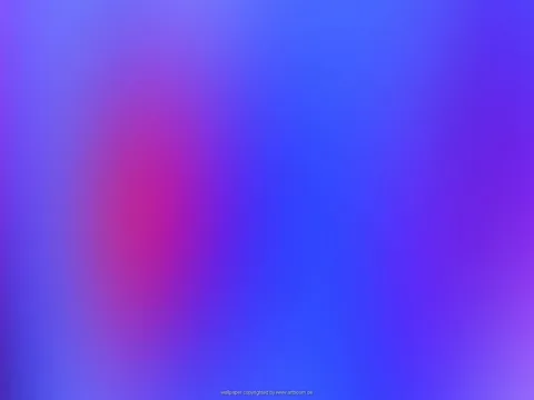 Unscharfer Farbverlauf mit blauen Flächen und einem magentafarbenen Fleck im linken Drittel, am unteren Rand eine winzige Schrift.
