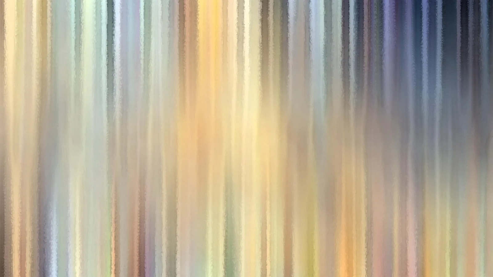 Abstraktes Bild aus senkrechten, weich verlaufenden Streifen in Gelb, Beige, Grau und Blau mit leichter malerischer Textur.