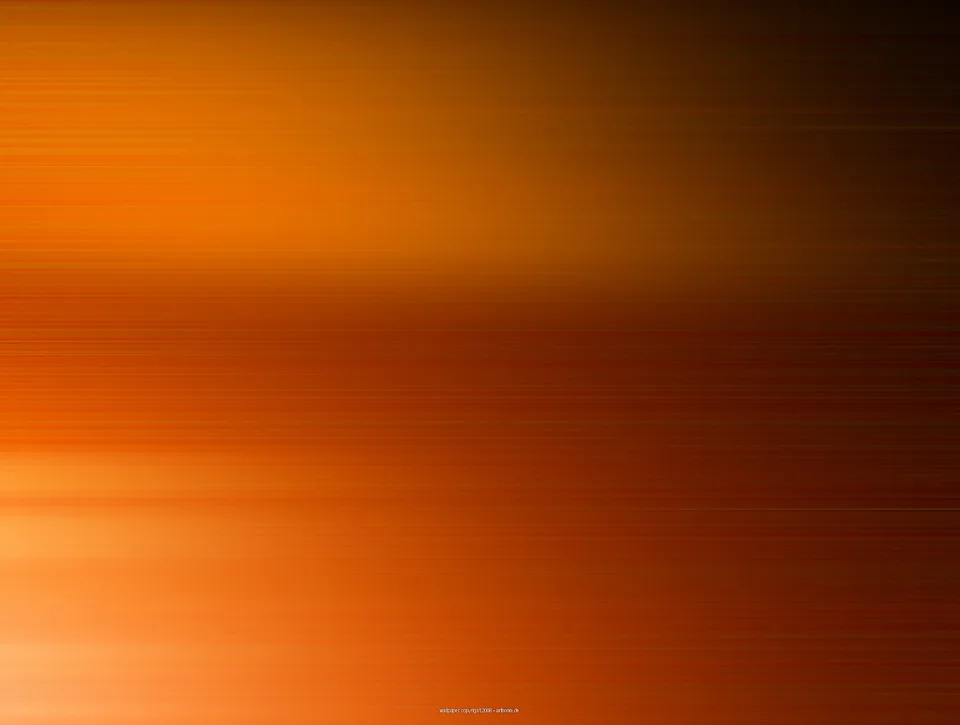 Horizontale Streifen wechseln von hellem Orange unten links zu dunklem Braun oben rechts.