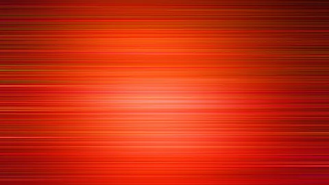 Abstrakter Hintergrund aus dicht gesetzten, waagerechten roten und orangefarbenen Linien, in der Mitte heller leuchtend und zu den Rändern dunkler werdend.