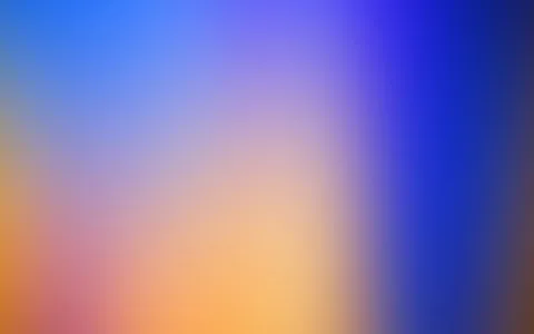 Weich verwischter Farbverlauf von Blau über Violett bis Orange, vertikale Streifen im Hellen und Dunklen.