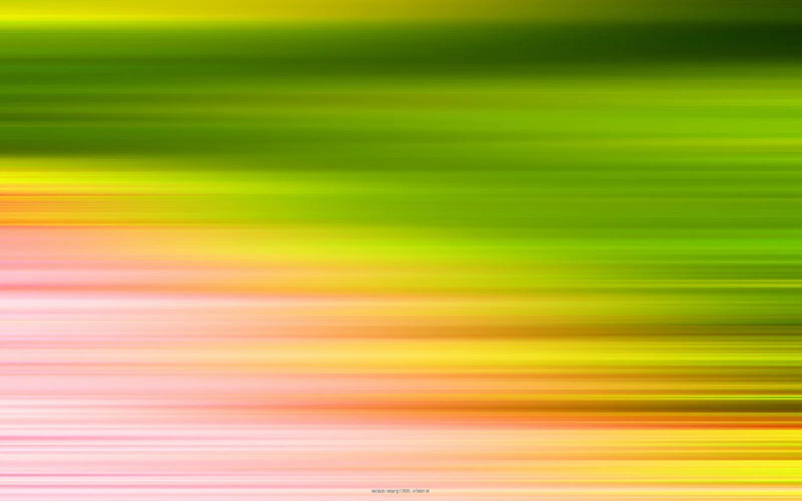 Abstrakte horizontale Streifen in Grün, Gelb, Orange und Rosa, die wie Bewegungsunschärfe verlaufen.