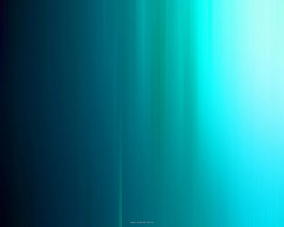 Abstrakter Hintergrund aus vertikalen türkisen und blaugrünen Streifen, die von dunklem Blau links zu hellem Cyan rechts heller werden.