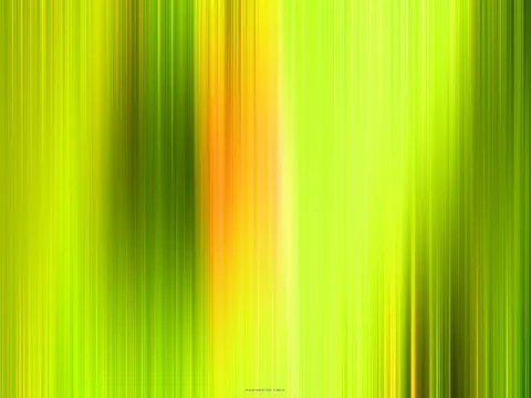 Abstrakte vertikale Streifen in Grün, Gelb und einem orangen Lichtband in der Bildmitte, die wie Bewegungsunschärfe wirken.