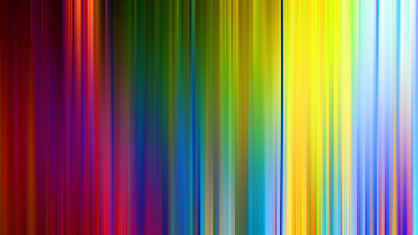 Vertikale, verwischte Streifen in Rot, Violett, Grün, Blau und Gelb, die von links nach rechts ineinander übergehen.