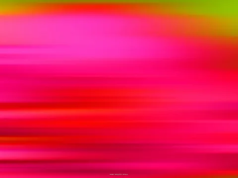 Horizontale, verwischte Streifen in Pink, Rot und Magenta, oben ein gelbgrüner Verlauf.
