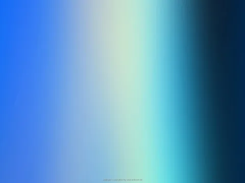 Vertikaler Farbverlauf von kräftigem Blau links über helles Mintgrün in der Mitte bis zu dunklem Marineblau rechts.