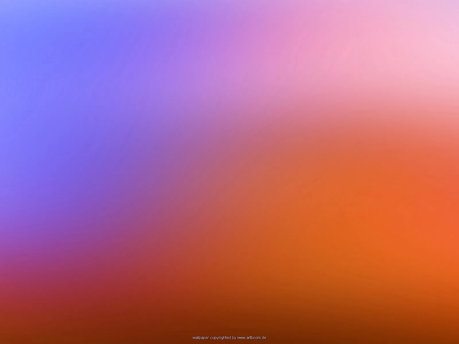 Unscharfer Farbverlauf: oben links Blau und Violett, oben rechts Rosa, unten rechts Orange und unten links Dunkelrot.