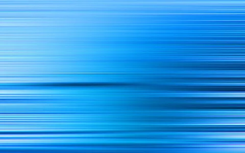 Abstrakte Fläche aus horizontalen blauen Streifen, die von hellem Hellblau links zu tiefem Dunkelblau rechts verlaufen.