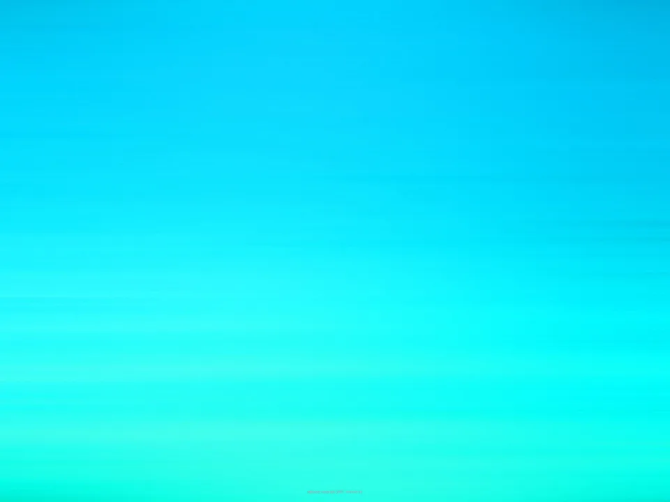 Großflächiger Verlauf von Blau oben zu leuchtendem Türkis unten, durchzogen von feinen horizontalen Strichen.