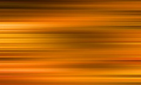 Abstrakte horizontale Bewegungsstreifen in Orange, Gold und dunklem Braun, mit hellen Glanzstellen links und dunkleren Bändern oben und unten.